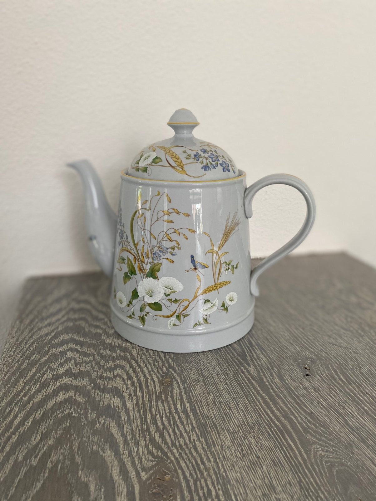 Prachtige vintage Spode Summer Harvest theepot, Ophalen of Verzenden