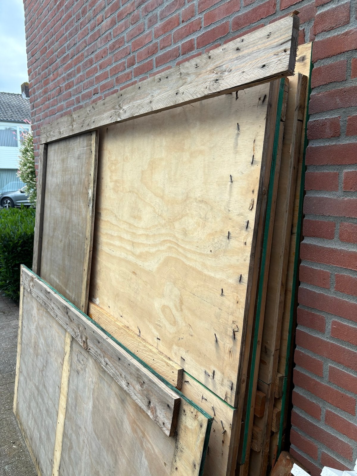Gebruikte houten platen en planken. Bekisting panelen., Ophalen, Gebruikt, 25 tot 50 mm, Overige typen