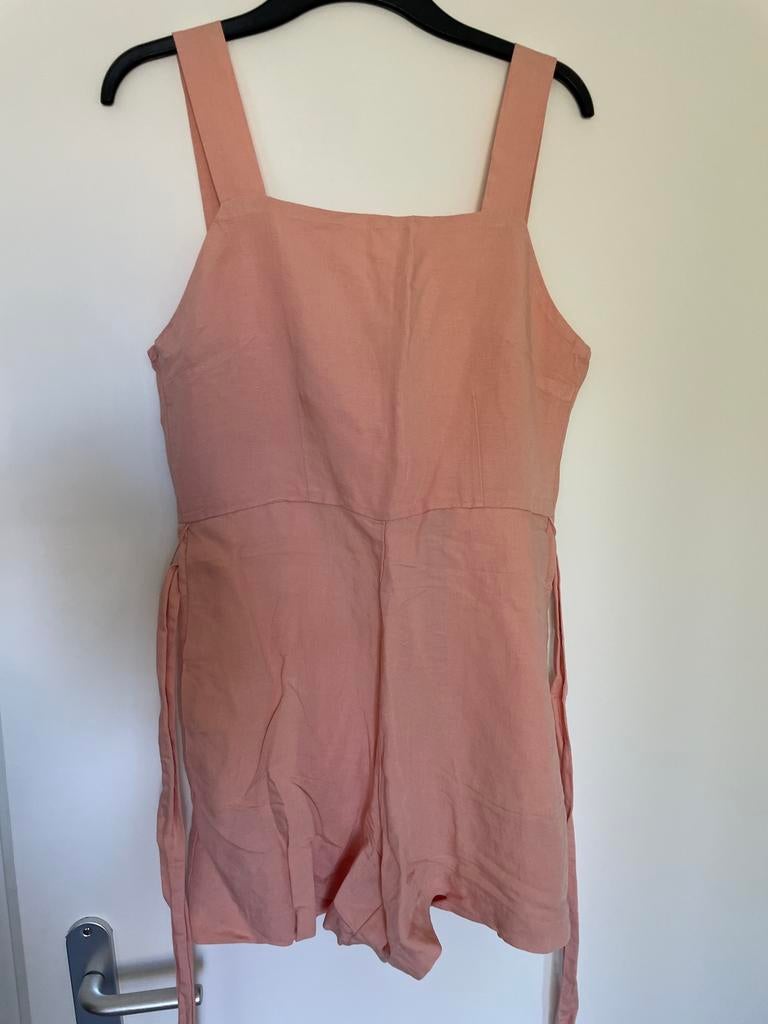 Zalmkleur jumpsuit/ playsuit van h&m maat 38, Kleding | Dames, Jumpsuits, Ophalen of Verzenden, Zo goed als nieuw, Maat 38/40 (M)