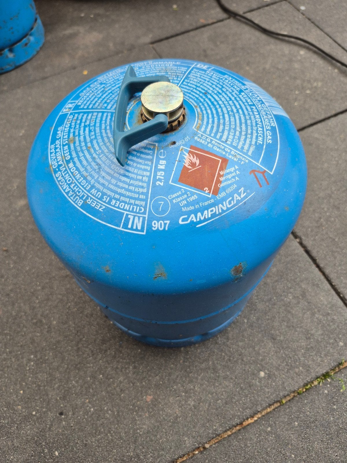 Campingaz gasfles 907  2,75 Kg - Leeg, Ophalen, Gebruikt