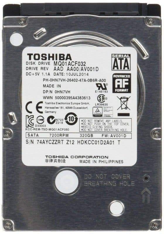 Toshiba MQ01ACF032 320GB HDD 2.5" SATA, Intern, 320GB, Ophalen of Verzenden, Laptop