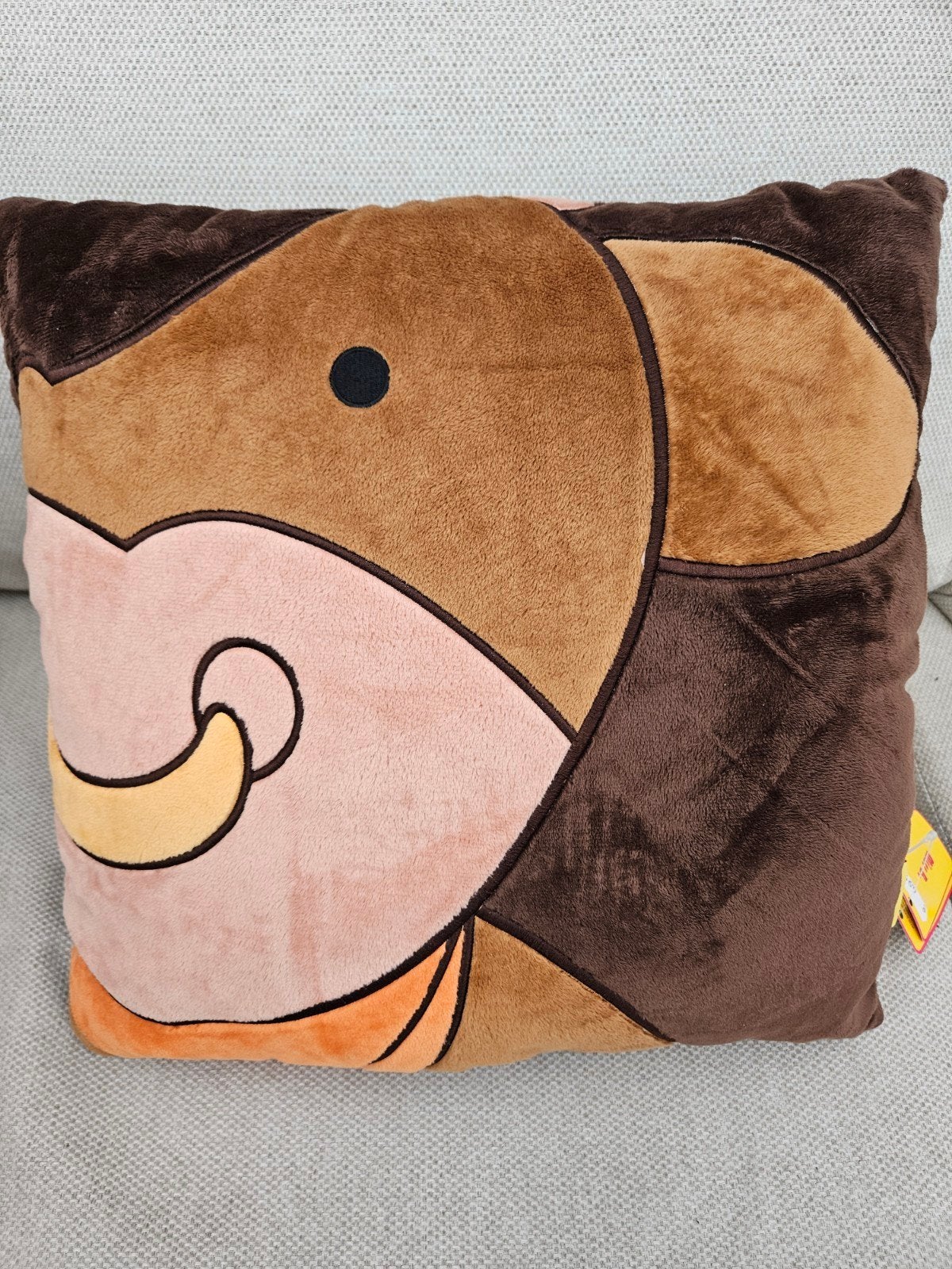 Bruin sierkussen met koe design - Miss B., Ophalen of Verzenden, Nieuw