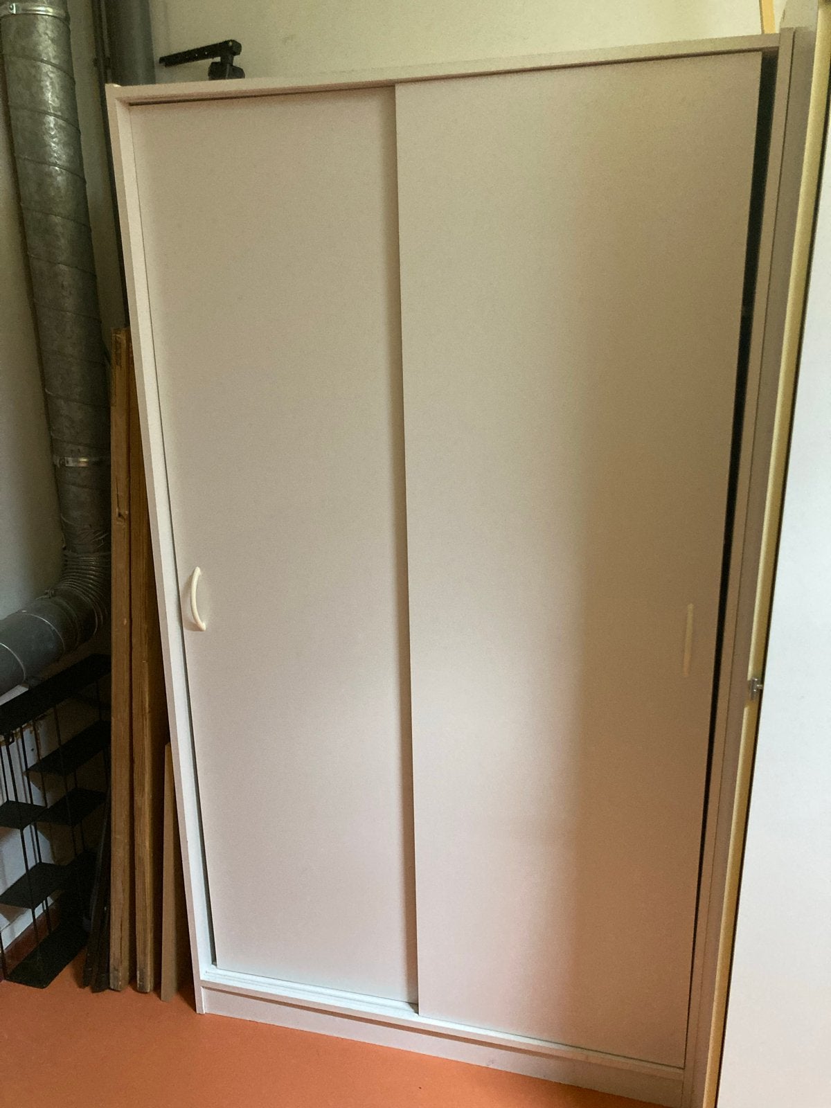 Kledingkast met schuifdeur - Hoog 171cm, Breed 97cm, Ophalen, Gebruikt, 50 tot 100 cm, 150 tot 200 cm