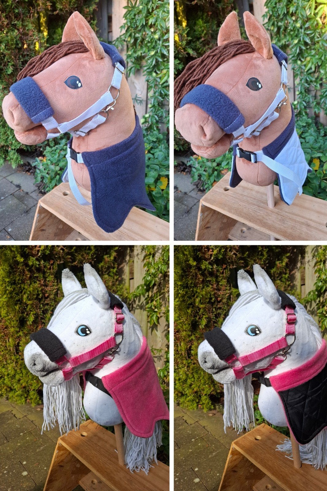 Setje halster met bijpassend dekentje voor hobbyhorse, Hobby en Vrije tijd, Ophalen of Verzenden, Nieuw