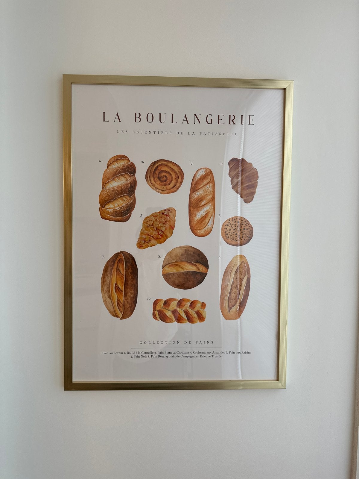 La Boulangerie Poster - Brood en Patisserie Collectie, Huis en Inrichting, Ophalen, 50 – 75, Zo goed als nieuw, Foto of Poster