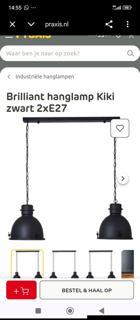 Nieuwe lampen industrial, Ophalen of Verzenden, Nieuw, Minder dan 50 cm