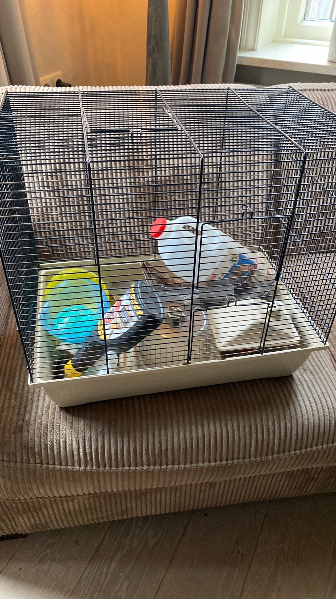 Hamsterkooi met toebehoren, Kooi, Gebruikt, Minder dan 75 cm, Hamster