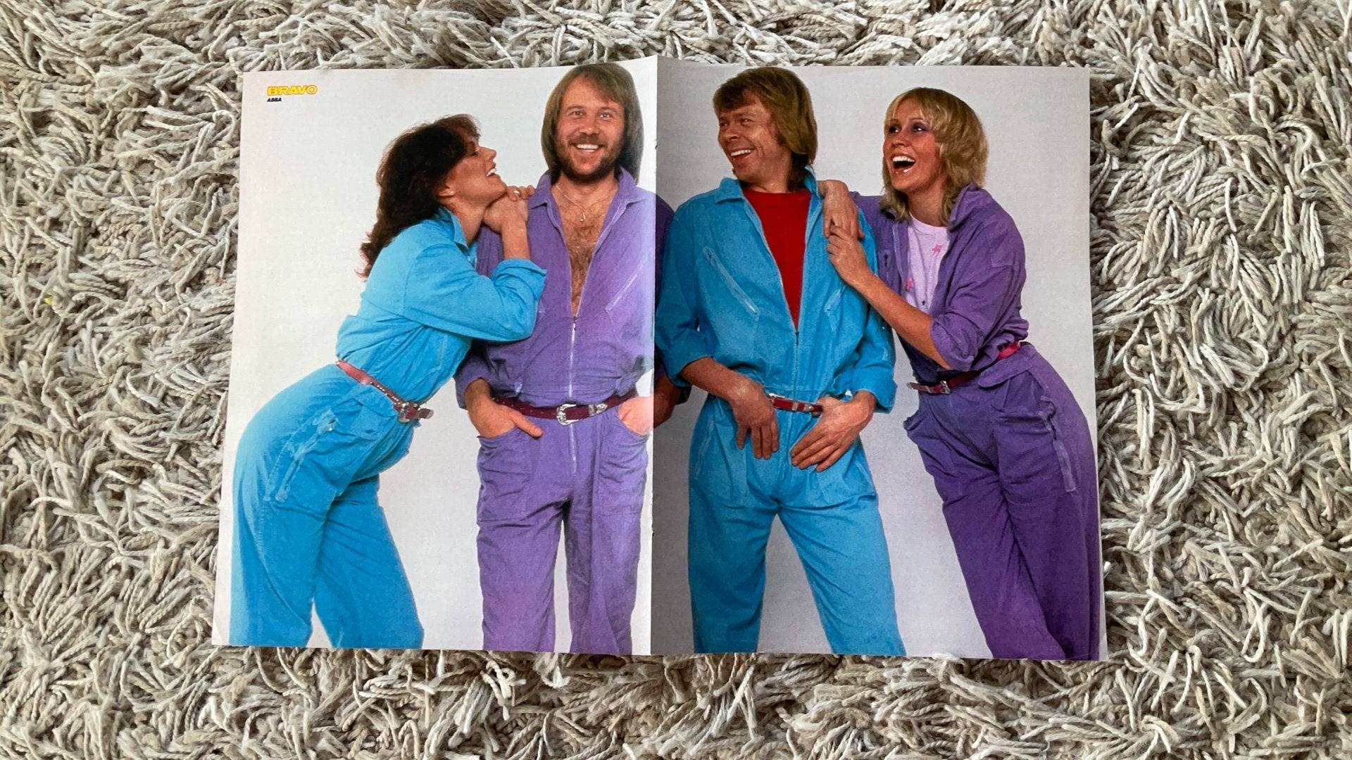 Leuke Kleine ABBA Poster Uit De Bravo, Verzamelen, Ophalen of Verzenden, Zo goed als nieuw, Poster, Artwork of Schilderij