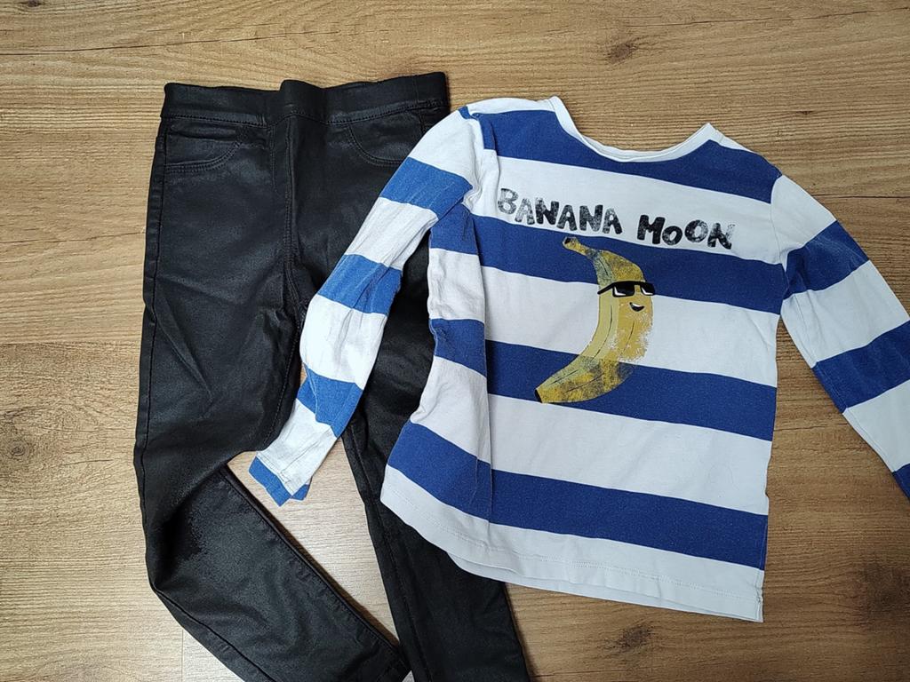 Shirt met lange mouwen en zwarte broek, Ophalen