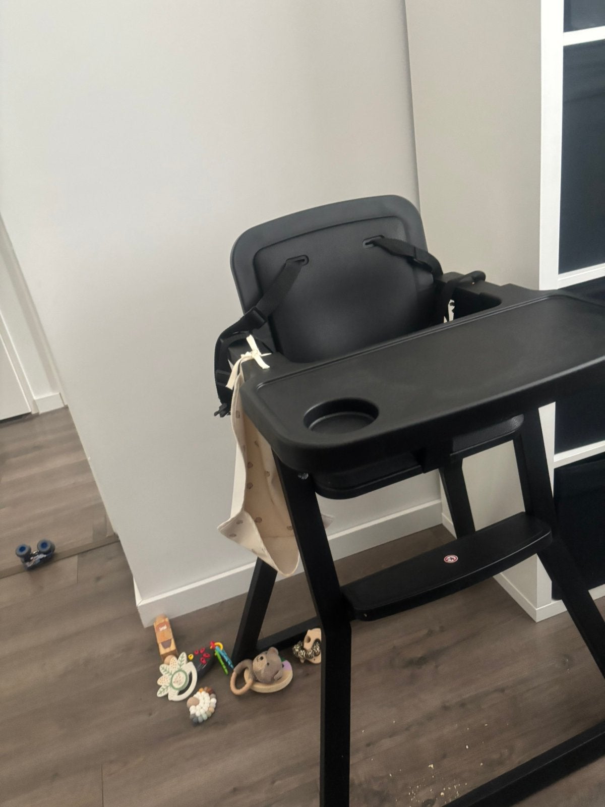Kinderstoel inklapbaar zwart Puck Plain €20, Kinderen en Baby's, Kinderstoelen, Ophalen, Zo goed als nieuw