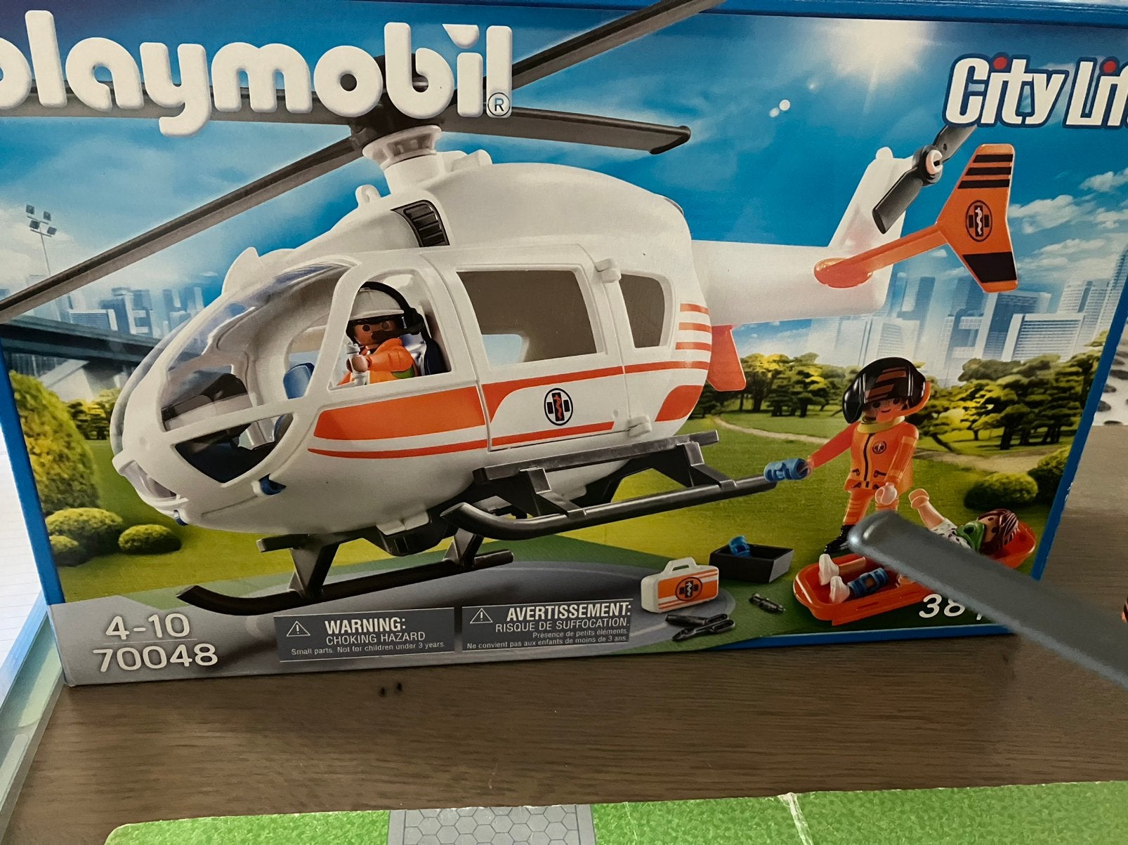 Playmobil ambulance helicopter city life 70048, Kinderen en Baby's, Speelgoed | Playmobil, Ophalen, Zo goed als nieuw