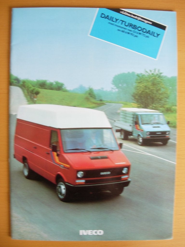 Iveco Daily & Turbodaily Brochure 1988, Iveco, Ophalen of Verzenden, Zo goed als nieuw, Overige merken
