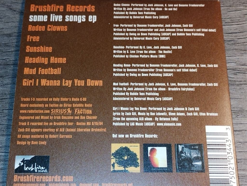 Donavon Frankenreiter, Jack Johnson, G. Love ‎- Some Live So, Ophalen of Verzenden, Zo goed als nieuw