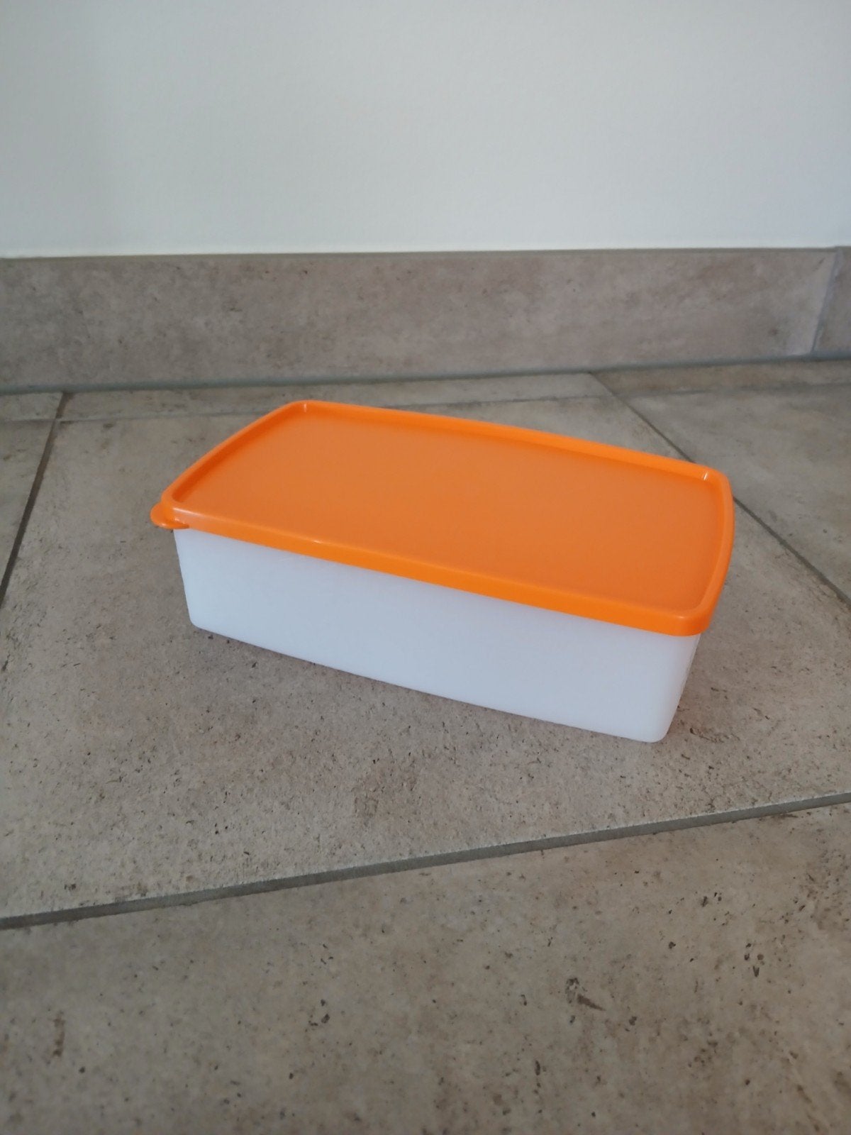 Tupperware ouderwetse brood/lunchtrommel, Diepvriesdoos Igst, Met deksel, Overige typen, Nieuw, Oranje