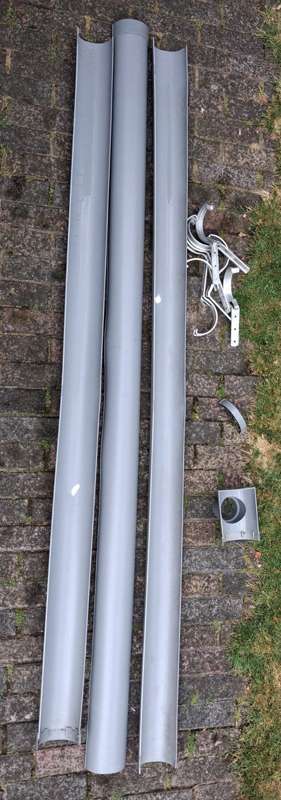 dakgoten met beugels, Ophalen, Gebruikt, Pvc, 80 mm of meer
