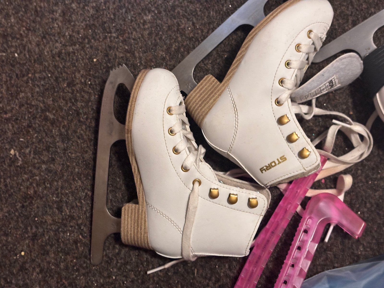 Witte kunstschaatsen Story, maat 29, Sport en Fitness, Schaatsen, Ophalen, Gebruikt, Kunstschaatsen, Overige merken