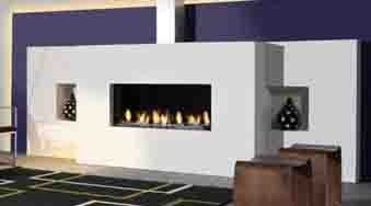 Faber Relaxed L Smart openhaard 1m breed met RVS rookafvoer, Ophalen, Gebruikt, Inbouwhaard, Gashaard
