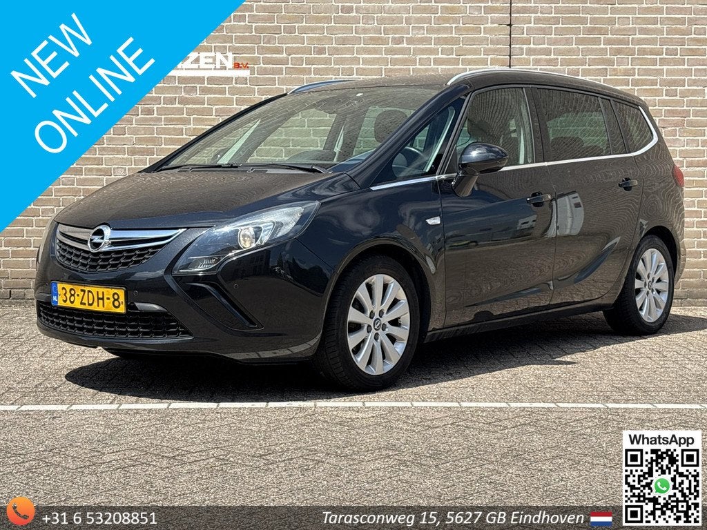 Opel Zafira Tourer 1.4 Cosmo 7p. | Climate | Cruise | Navi |, Auto's, Opel, Euro 5, Stof, Gebruikt, Zwart