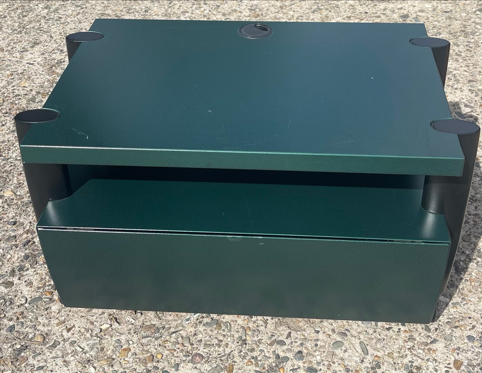 Leolux Verso TV meubel - Donkergroen design, Ophalen, Gebruikt, 100 tot 150 cm, Minder dan 100 cm