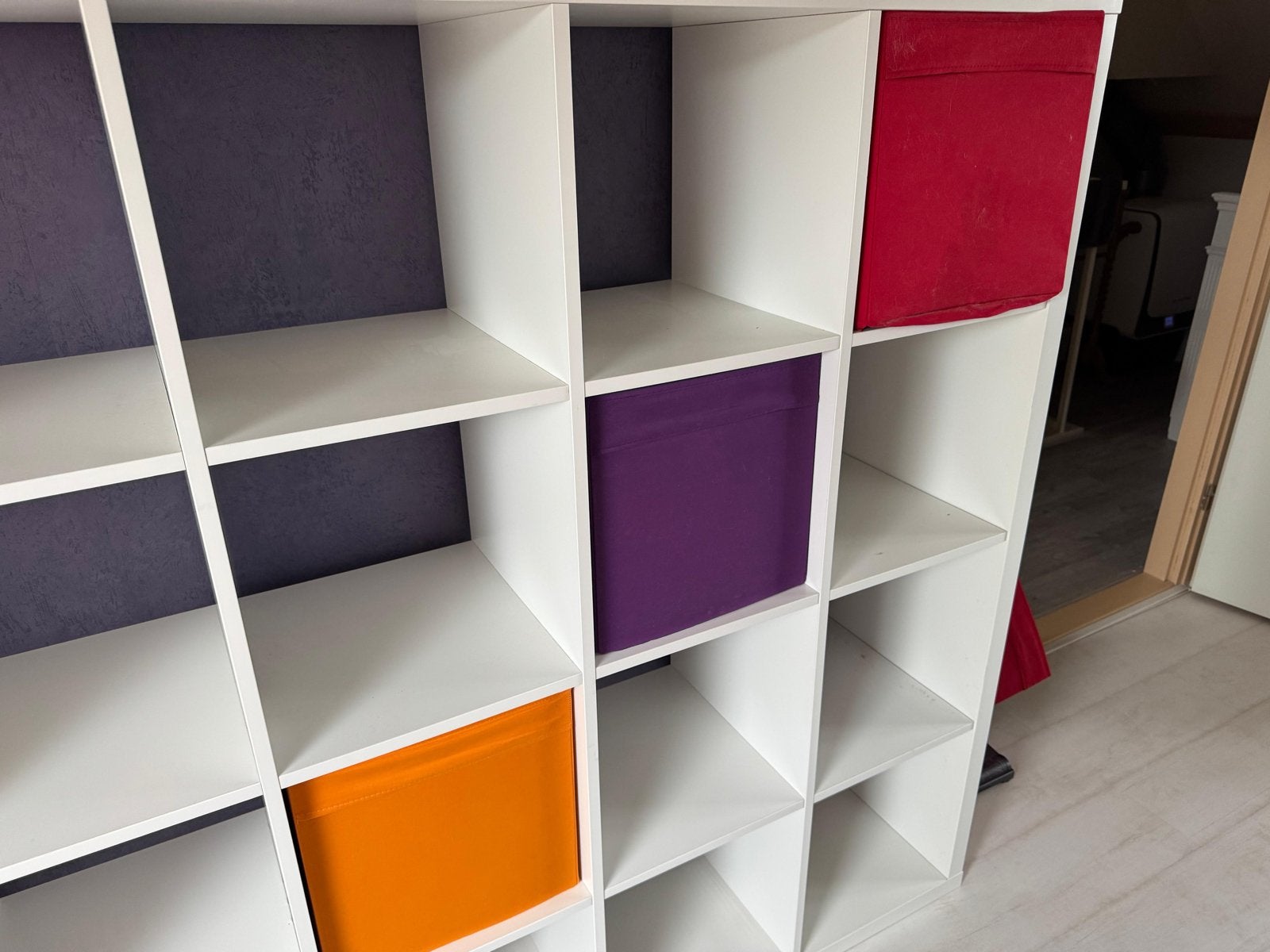 IKEA KALLAX Open kast wit 147x147 cm, Huis en Inrichting, Ophalen, Met plank(en), Gebruikt, 100 tot 150 cm