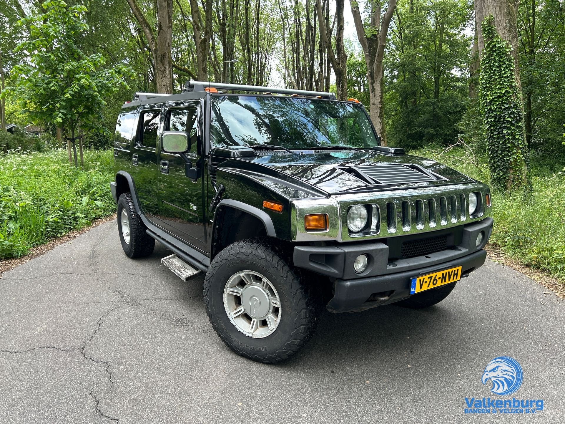 Hummer H2 6.0 V8 AUT 330 PK 2004 Zwart Youngtimer APK, Automaat, 320 pk, Zwart, Grijs