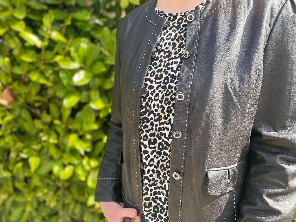 Leren jasje/blazer Arma Women, Maat 38/40 (M), Zwart, Arma, Ophalen of Verzenden