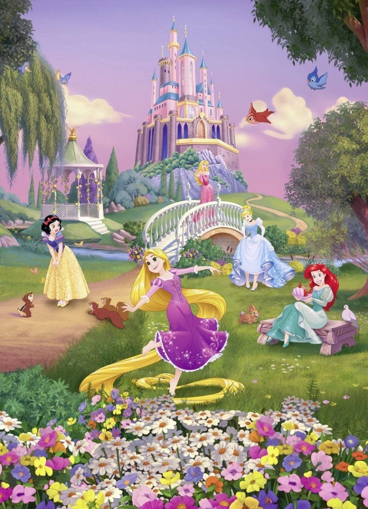 Disney Princess fotobehang Sunset, Prinsessen behang, Verzenden, Nieuw