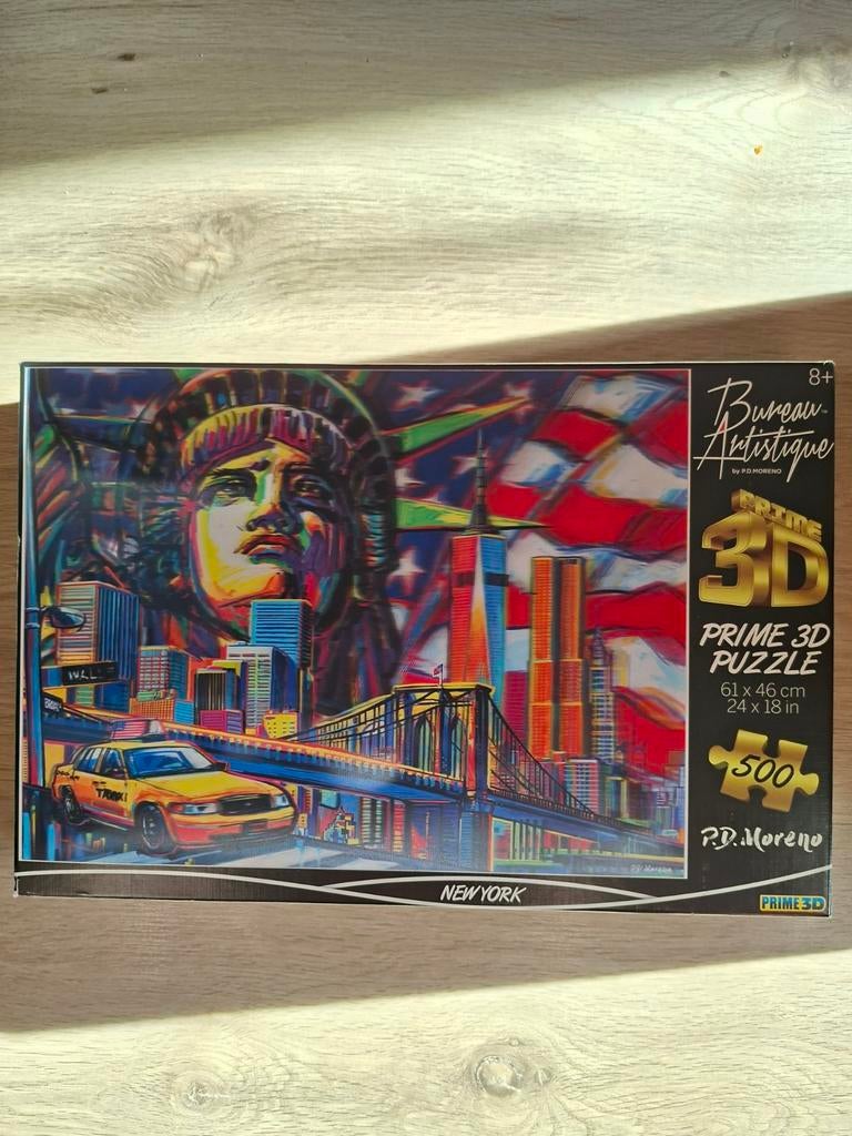 Mooie 3D puzzel New York., Ophalen, 500 t/m 1500 stukjes, Zo goed als nieuw