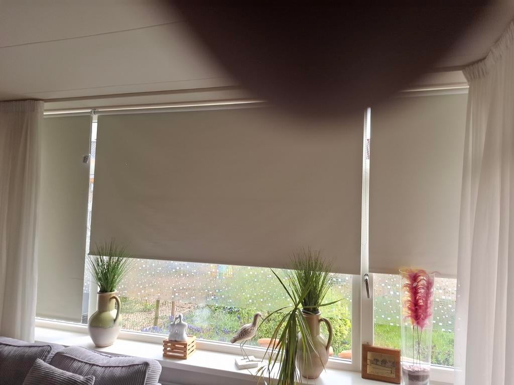 Soluna (Hornbach) verduisterende rolgordijnen crême, Huis en Inrichting, Stoffering | Gordijnen en Lamellen, Ophalen of Verzenden