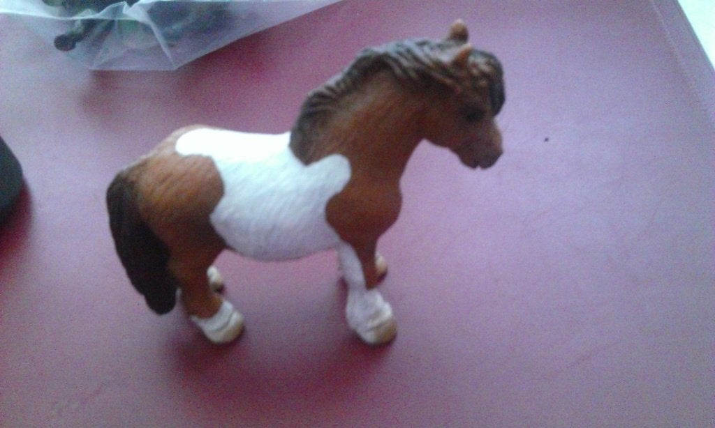Shetlander, dierfiguur Bullyland, Verzenden, Gebruikt, Paard, Beeldje of Figuurtje
