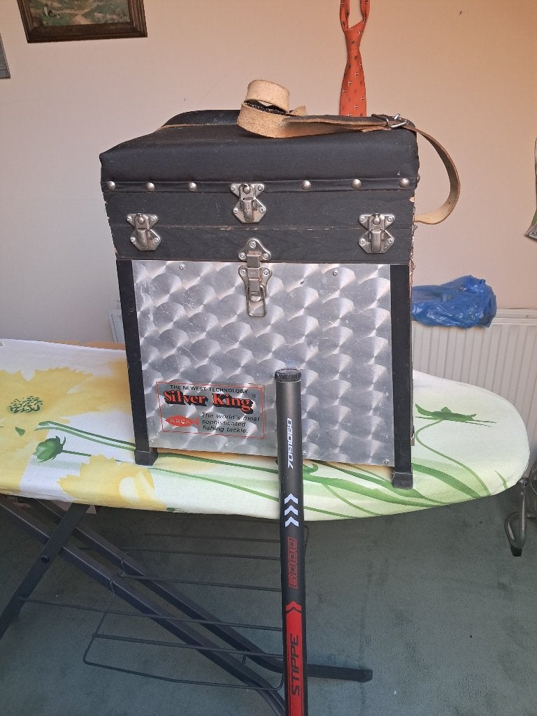 Viskoffer+Hengel 6m., Ophalen, Gebruikt