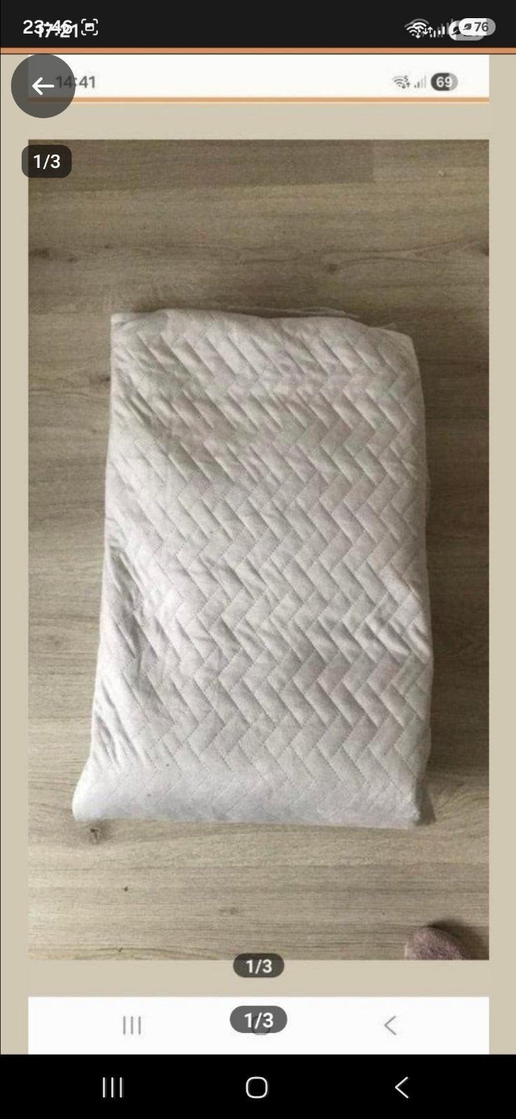 NIEUWE Grote dikke SPREI, Ophalen, Deken of Dekbed, Grijs, Nieuw