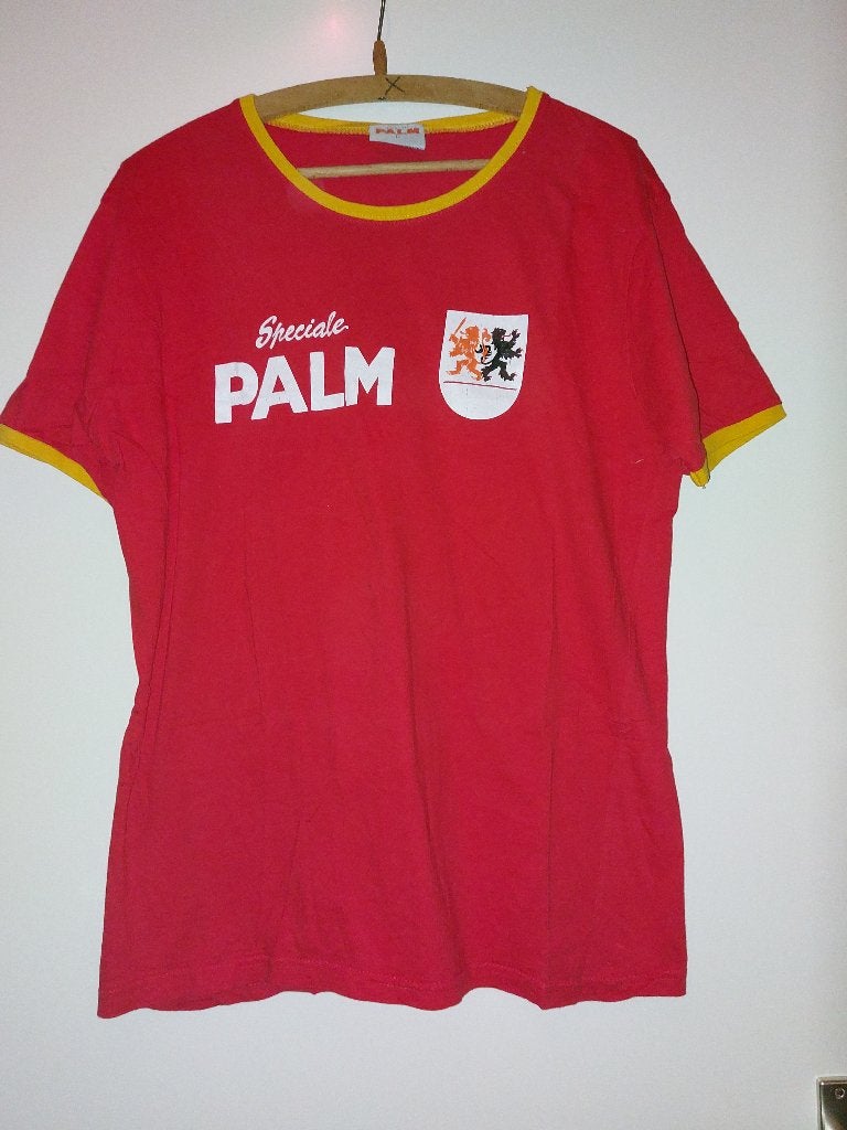 Shirt Speciale Palm bier, Oranje Duivel, mt L', Ophalen of Verzenden, Gedragen, Maat 52/54 (L), Rood