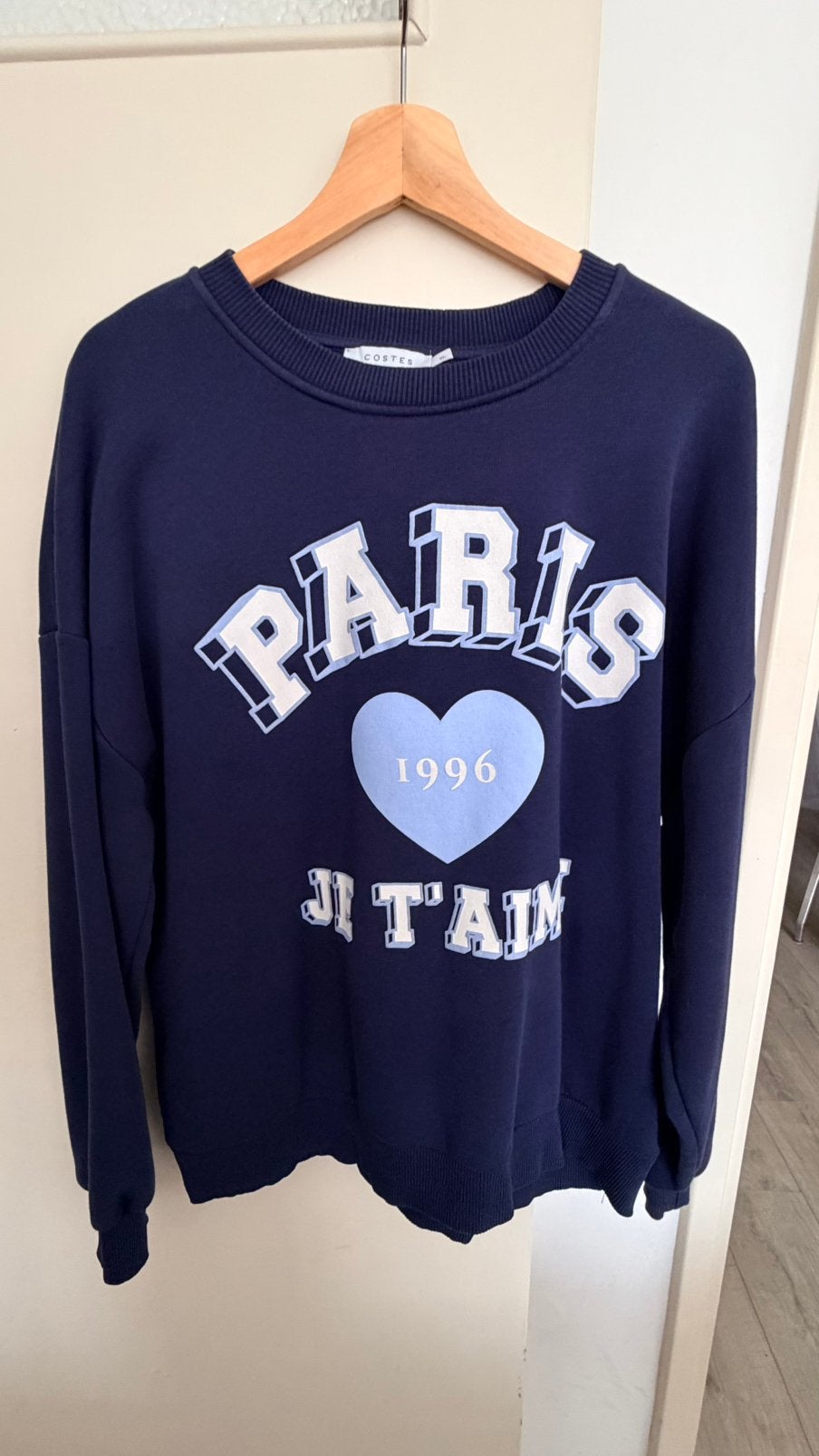 Donkerblauwe sweater van Costes, maat XL, Ophalen of Verzenden, Gedragen, Blauw