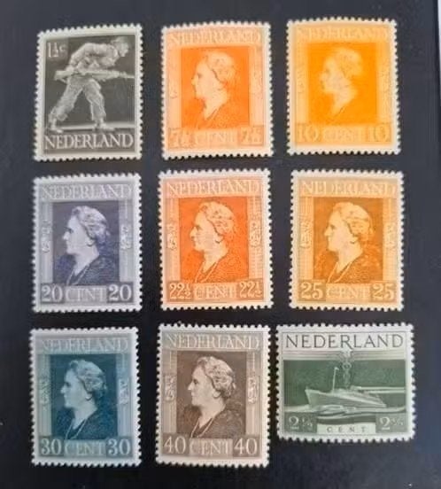 Nederland 1944 - nvph 428-442 Bevrijding - onvolledige serie, Postzegels en Munten, Postzegels | Nederland, Ophalen of Verzenden