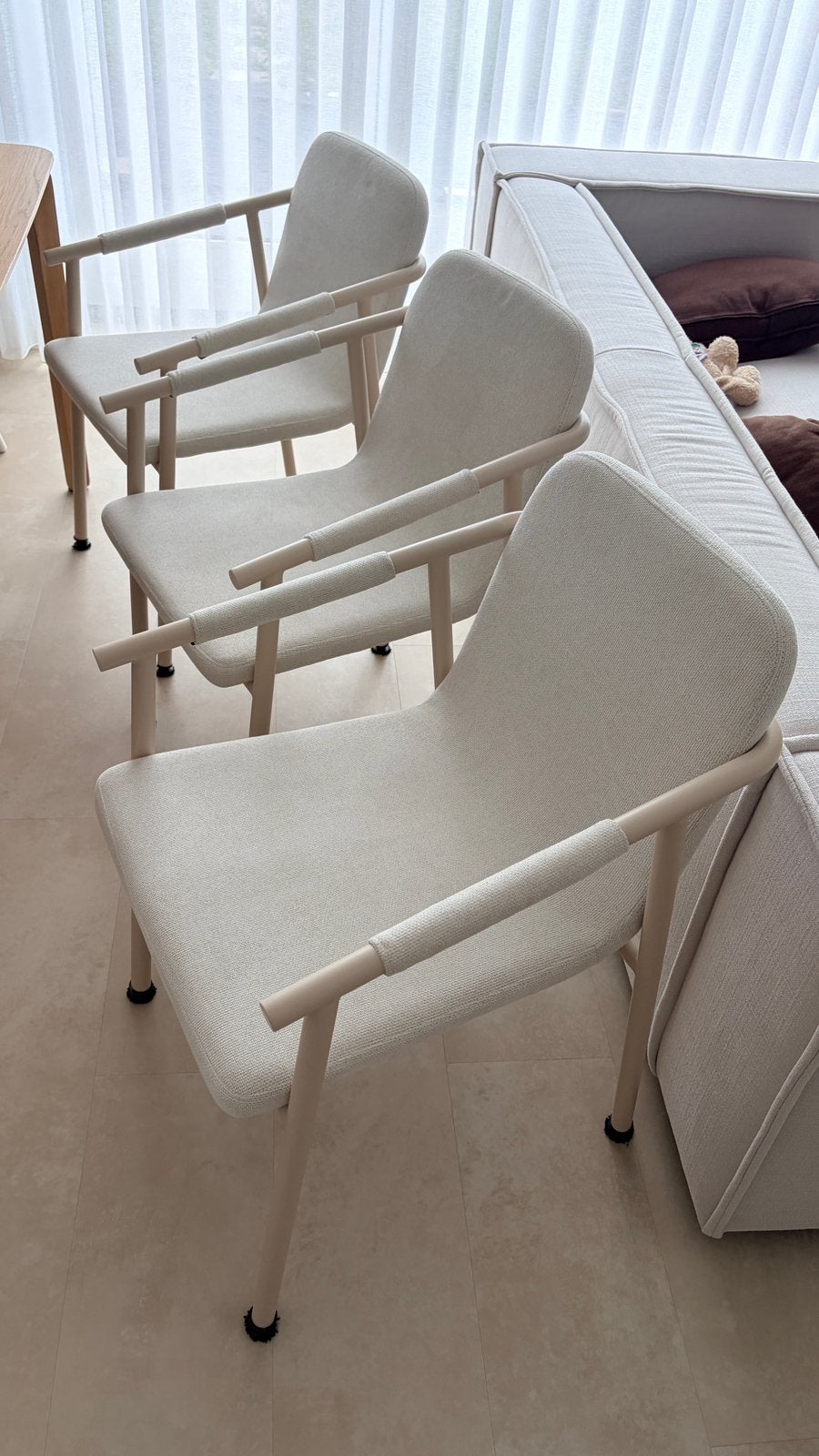 Eetkamerstoelen 3 stuks, Huis en Inrichting, Ophalen, Overige kleuren, Drie, Zo goed als nieuw
