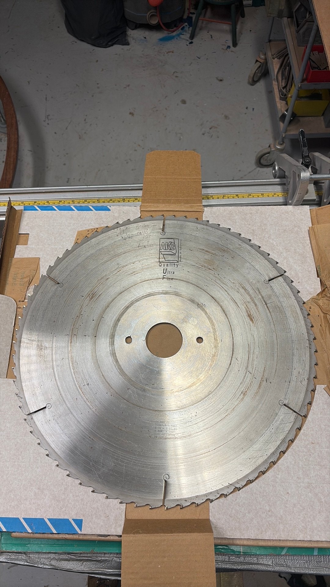 Cnc zaagblad AKE 500mm, Ophalen, Gebruikt, 70 mm of meer, Overige typen