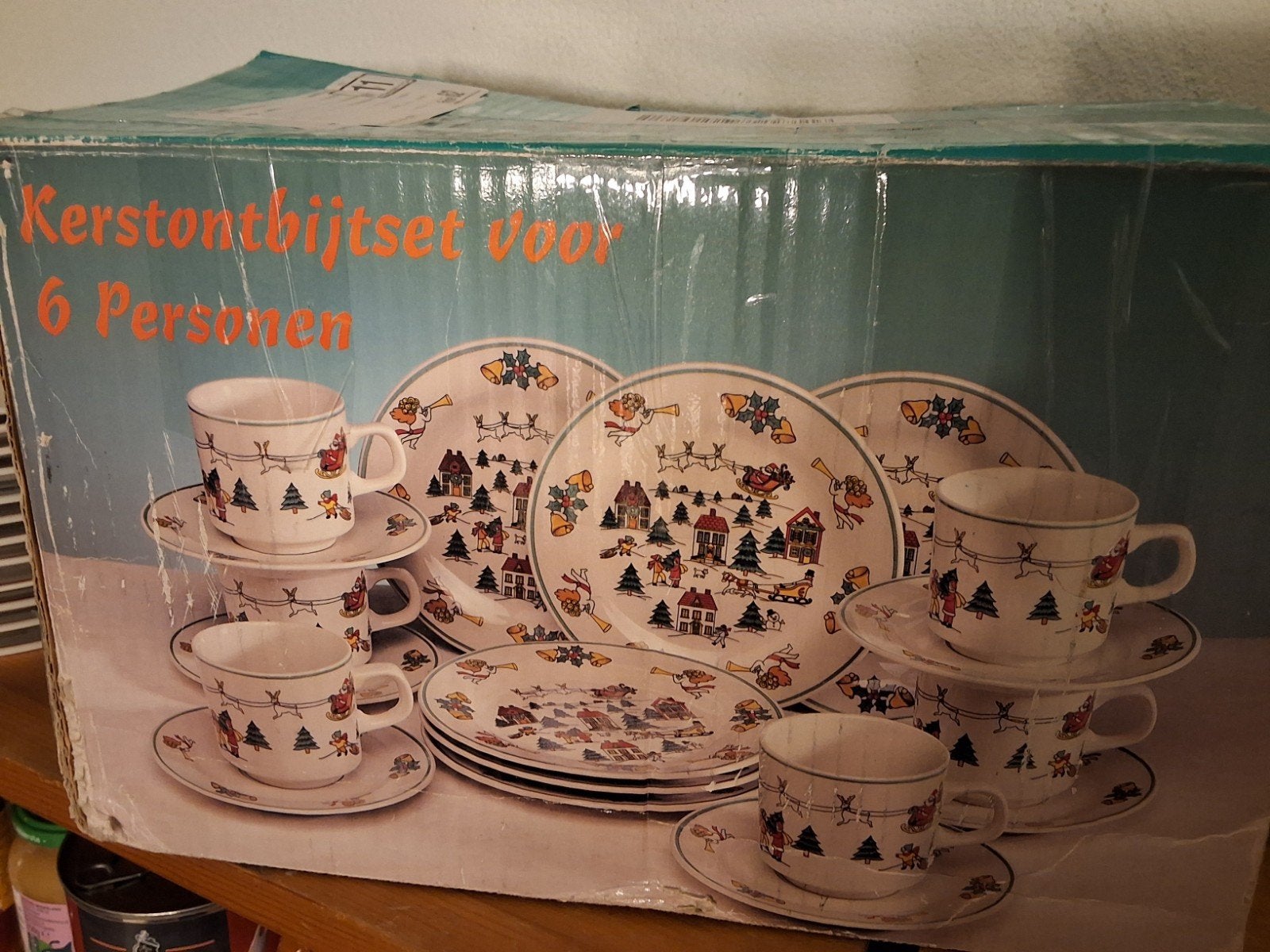 Kerstservies voor 6 personen kerst servies, Ophalen of Verzenden