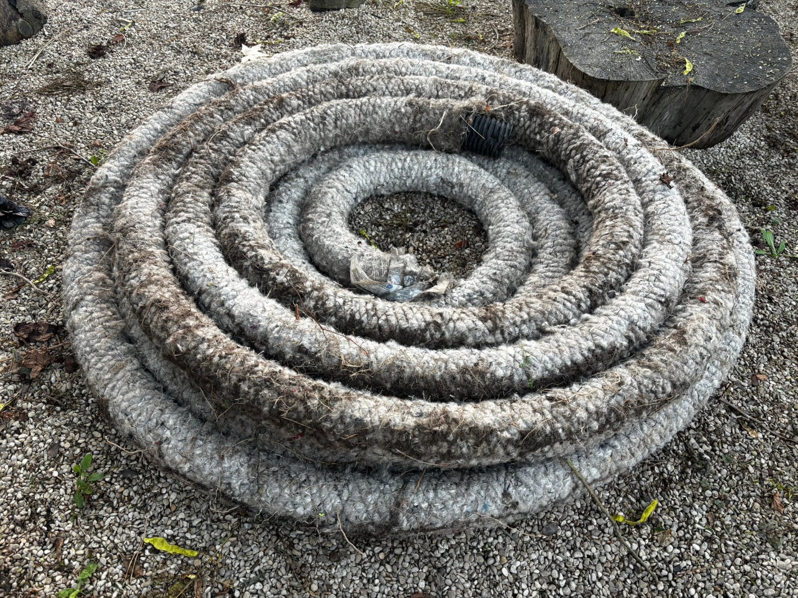 Drainage buis 80mm ca 24 meter GrainPlastics, Ophalen, Gebruikt, Pvc, 6 meter of meer