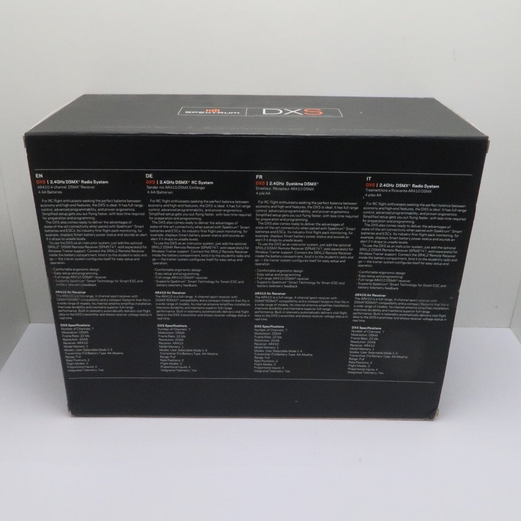 Spektrum DXS 7-Kanaals Zender met AR410 Ontvanger | Nieuw !, Flex Ltd., Nieuw, https://flex.com/contact-us, Nobelstraat 10, 5807 GA Oostrum LB, Limburg, Nederland