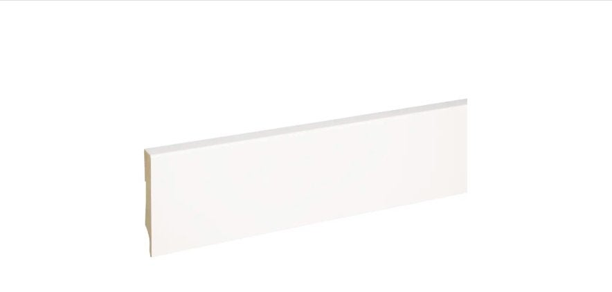 voordeelpak plint recht 75 x 14 mm wit (7 stuks)