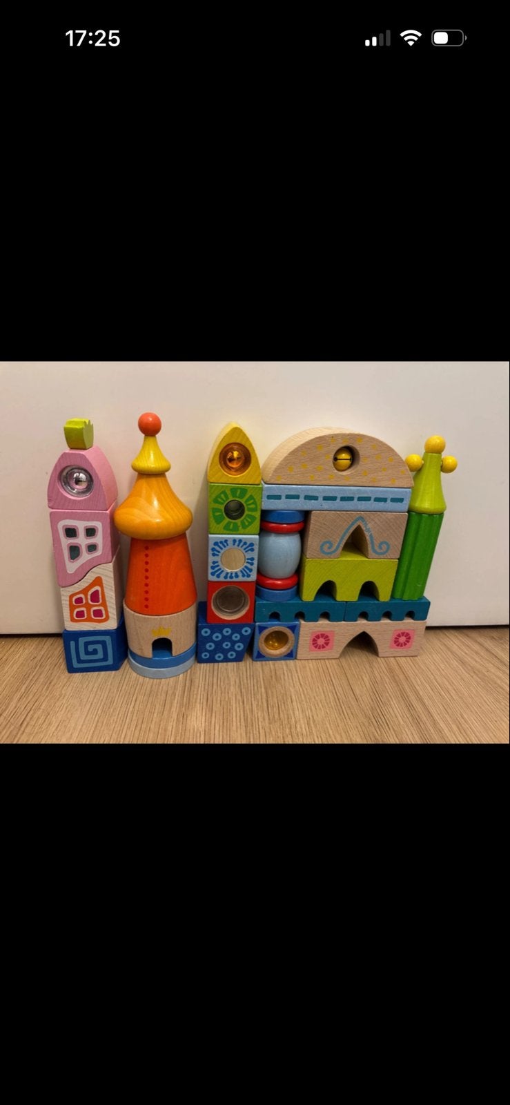 Haba houten blokken set - kleurrijk en educatief speelgoed, Ophalen, Zo goed als nieuw, Overige merken