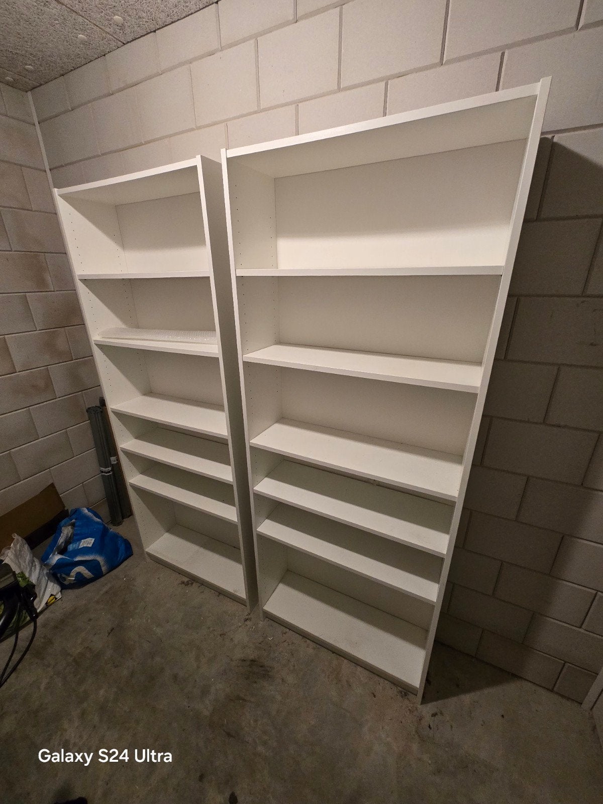 Twee Ikea opbergkasten/stellingkasten wit, Ophalen, Gebruikt