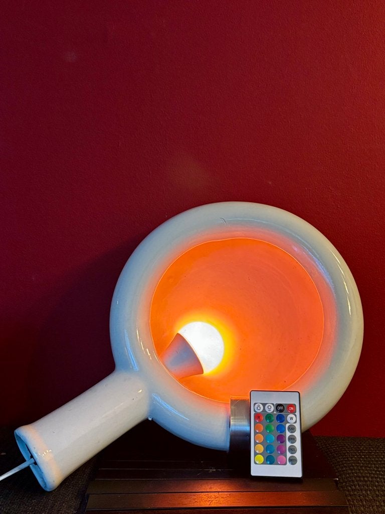 Tafellamp "Ondersteek", Overige materialen, LED verlichting, 30 cm, Wit