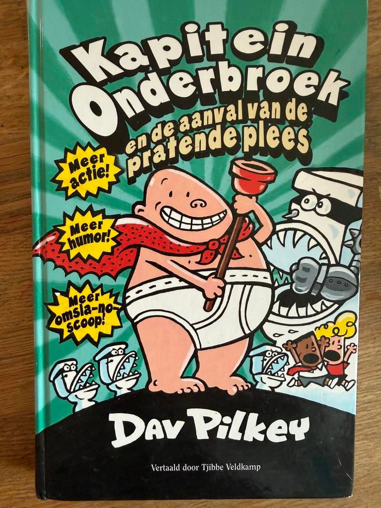 Kapitein onderbroek en de aanval van de pratende plees, Ophalen of Verzenden, Zo goed als nieuw, Fictie algemeen