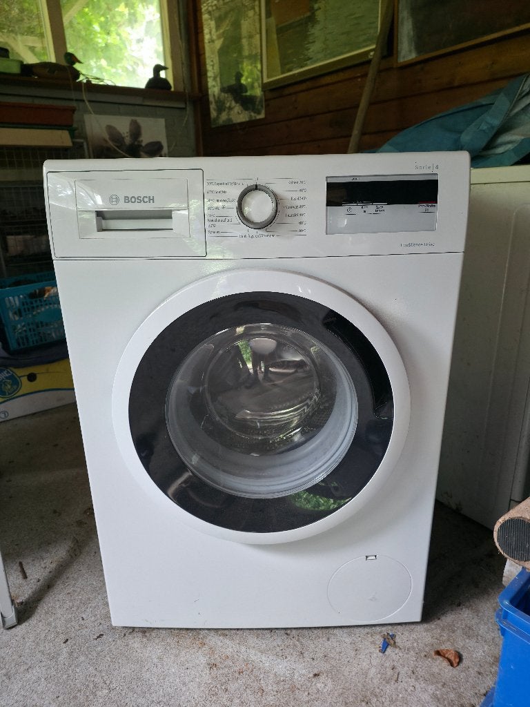 Bosch WAN28005NL wasmachine wit, Witgoed en Apparatuur, Ophalen, Minder dan 85 cm, Zo goed als nieuw, Voorlader