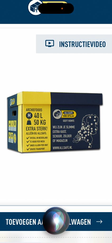 Verhuisdozen, Doe-het-zelf en Verbouw, Kratten en Dozen, Ophalen, 40 tot 60 cm, Opvouwbaar, 50 tot 75 cm