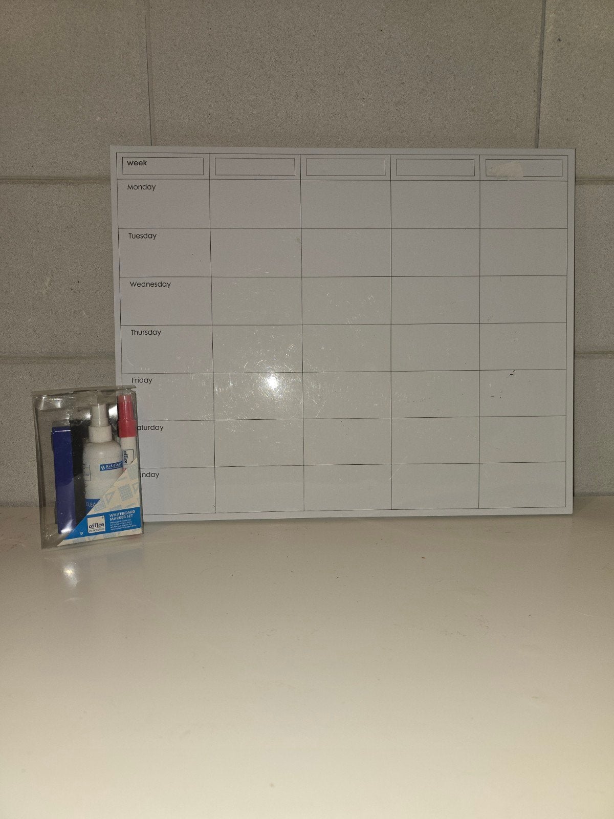 Weekkalender/agenda white bord, Ophalen, Dagkalender