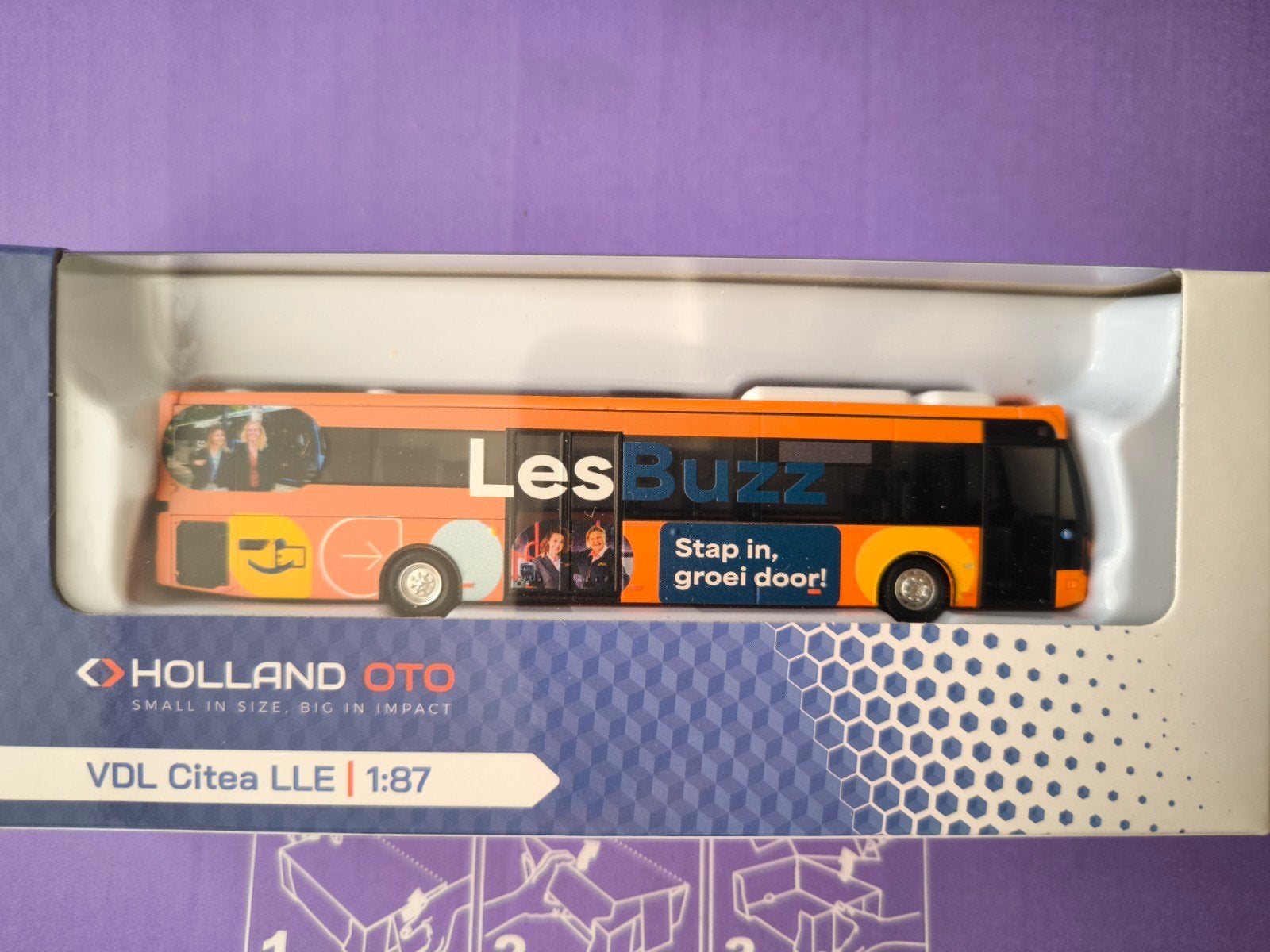 Qbuzz 1:87 Holland Oto modelbus Les Buzz, Verzenden, Nieuw, Overige typen, Overige merken