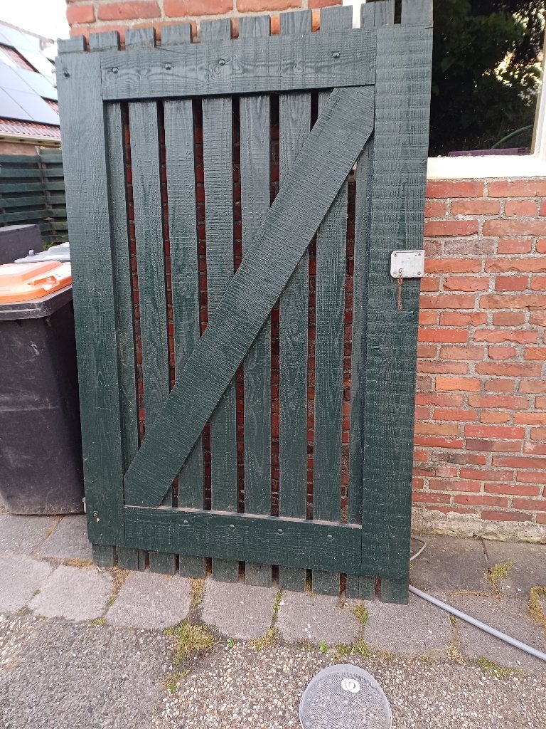 Tuindeur Te koop, Ophalen, Gebruikt, 100 tot 150 cm, Draaipoort